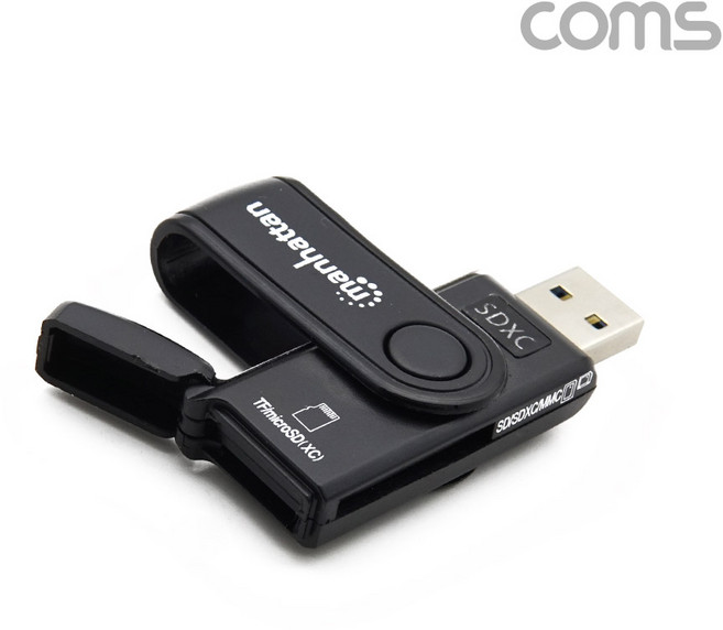 현대 기아 자동차 차량용 순정 네비게이션 업데이트 PC 노트북 데스크탑 연결용 SD카드리더기, 1개, 블랙, IC198