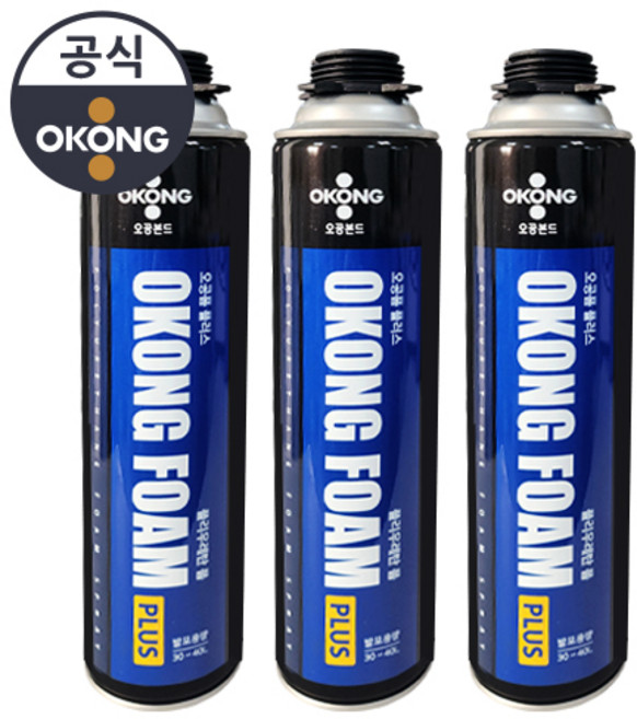 오공 우레탄 폼 플러스 건타입, 3개