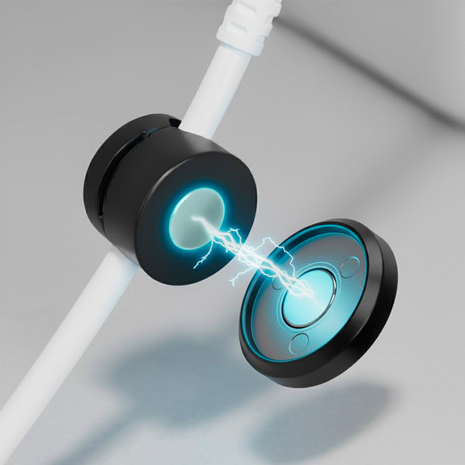 픽스 글로벌 차량 케이블 선 고정 정리 클립 마그네틱 자석 홀더 4개, 블랙