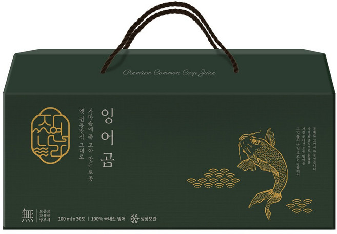 자연나라 국내산 자연산 토종 잉어곰 한방재료 무첨가, 30개, 100ml