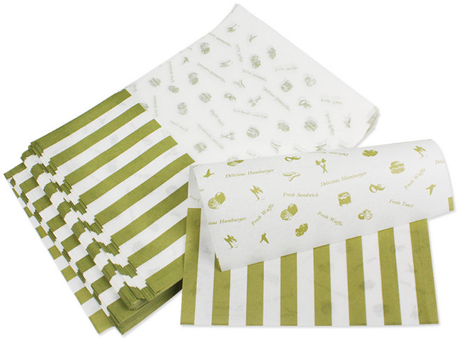 벅스웨이 토스트포장지(그린), 1세트, 50개