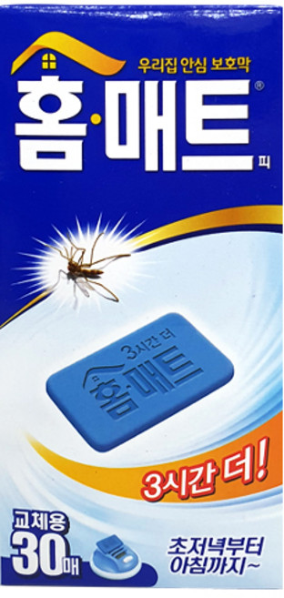 여름용품 홈매트 교체용 30매 모기홈매트 모기퇴치제 모기향 연소기, 30g, 10개