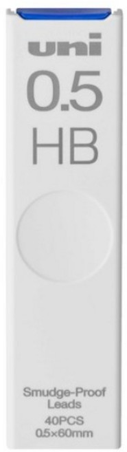 유니 나노다이아 샤프심 0.3 0.5 0.7 0.9mm, 0.5mm HB, 1개