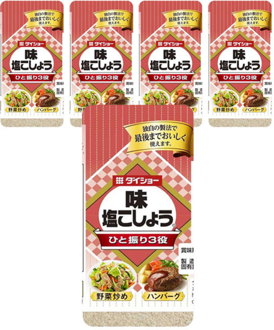 다이쇼 만능 소금 후추 135g x 5개 일본 가정식 맛소금