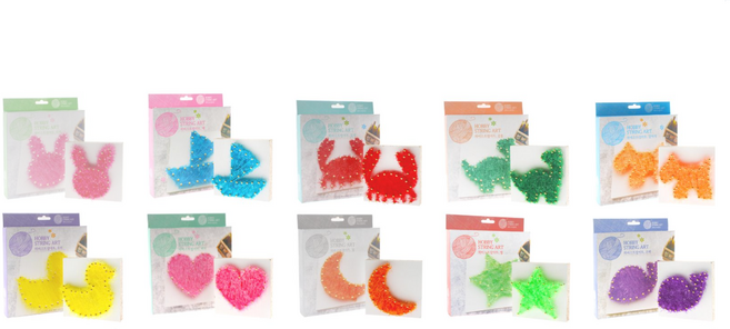 하비스트링아트 DIY키트 10종 / DIY만들기 미술 공예 공작 홈데코 취미생활, 공룡, 1개