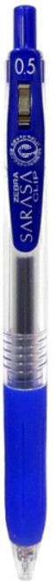 제브라 사라사클립중성펜 0.5mm, 블루