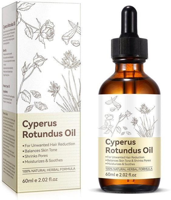 Cyperus Rotundus Oil 천연 향부자유 제모용 불필요한 모발 성장을 줄이고 피부를 촉촉하게 진정시켜 모든 피부 타입에 적합, 1개
