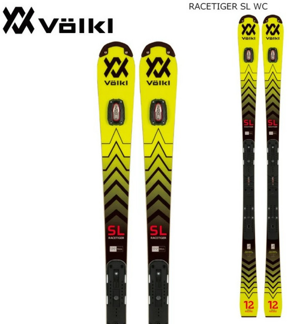 Volkl 뵐클 스키플레이트 RACETIGER SLWC 판 플레이트 WCUVO 3D 22 23, 1개, 옐로우