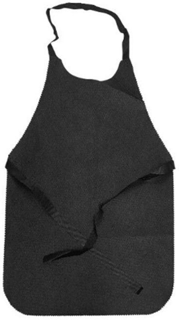 고급 부직포 앞치마 허리끈 빅사이즈 식당 손님용 업소용 일회용 여름 빅사이즈, 검정, 1개