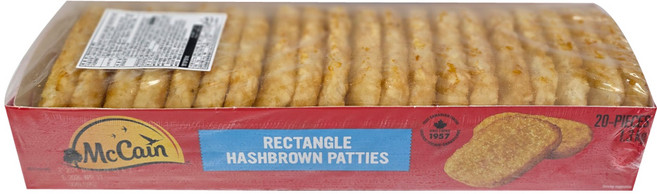 맥케인 렉탱글 해쉬브라운 패티 대용량, 1.3kg, 1개