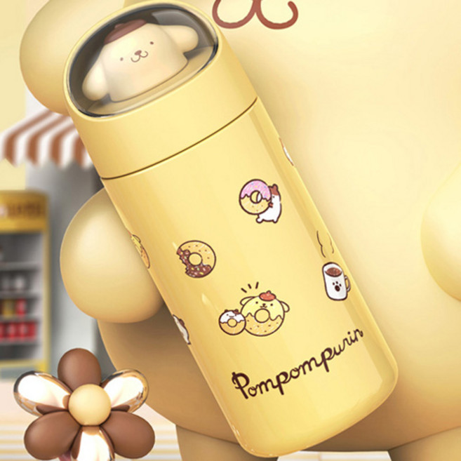 폼폼푸린 우주캡슐 피규어 텀블러350ml, yellow, 350ml, 1개