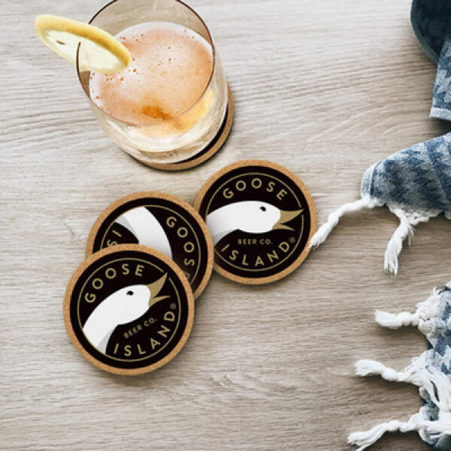 아트박스/모두의팩토리 두께 10mm 유럽 남미 맥주 화이트 로고 코르크 컵받침, 75.조니워커블랙라벨, 1개