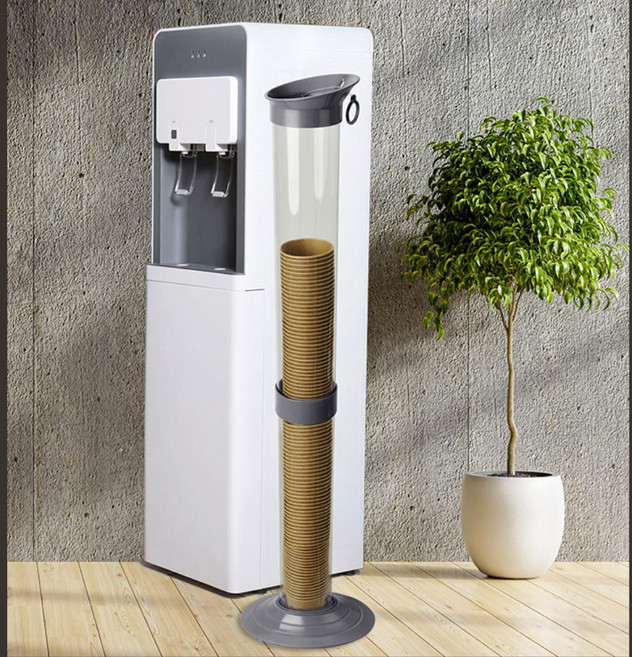 사무실 정수기 커피 종이컵 분리수거 쓰리기통 수거함 커피컵수거함 종이컵수거통, 1개