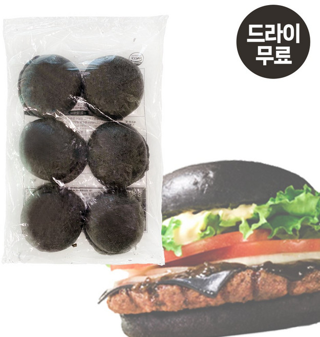 달디단마켓 구스 먹물번 420g(드라이) 햄버거빵 블랙번 오징어먹물빵, 1개, 420g