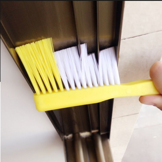 화장실 욕실 싱크대 샷시 창틀 틈새 청소 3단 브러쉬, 1개