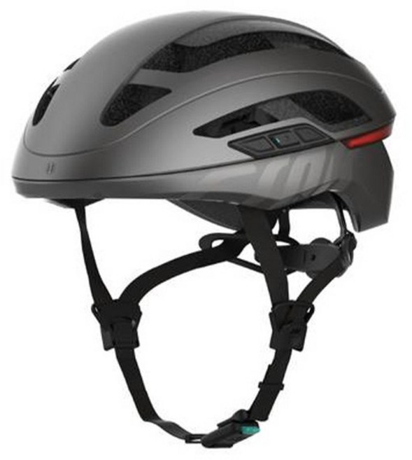 크랭크 앵글러 알파 스마트 헬멧, 메탈릭 블랙, 1개