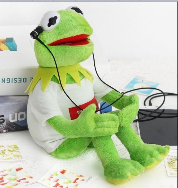 커밋인형 개구리 귀여운 장식 소프트 생일 학생 봉제인형, 옷 있음 철사 없음 40cm, 1cm