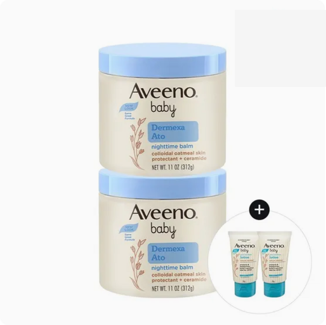 아비노베이비 더멕사 아토 나이트타임 밤 312g x2 (데일리로션30gx2개증), 2개