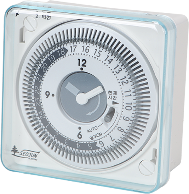 포유 서준전기 매입형 SJP F16 3W 일반용 국산 24시간 타임 스위치 기계식 타이머