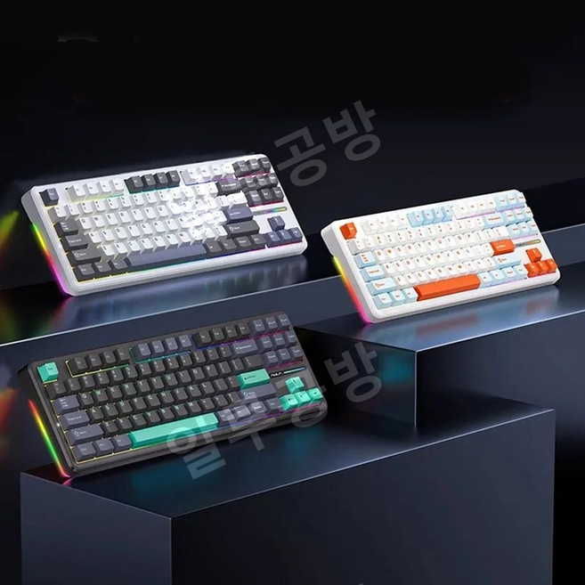 독거미 F87 키보드 AULA 타란튤라, 골드축, 골드축
