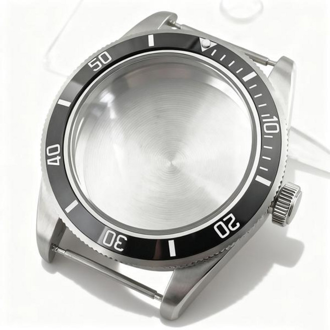 호환 39mm 실버 시계 케이스 돔형 사파이어 크리스탈 NH34 NH35 NH36 ETA2824 PT5000 자동 무브먼트용 튜더 블랙 베이 모드 부품, [01] Glass Back ETA2824, [20] A3