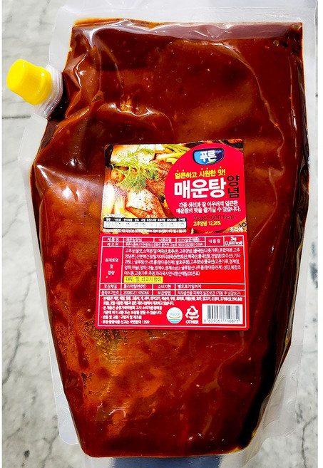 매운탕양념 (푸른식품 2K) X5 생선요리/낚지탕용/뷔페식당/꽃게탕용/대구용