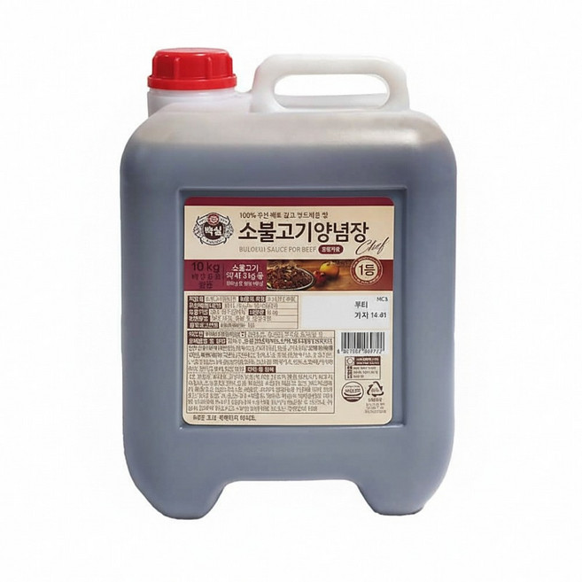 소불고기양념장 10kg/CJ제일제당, 1개, 10kg