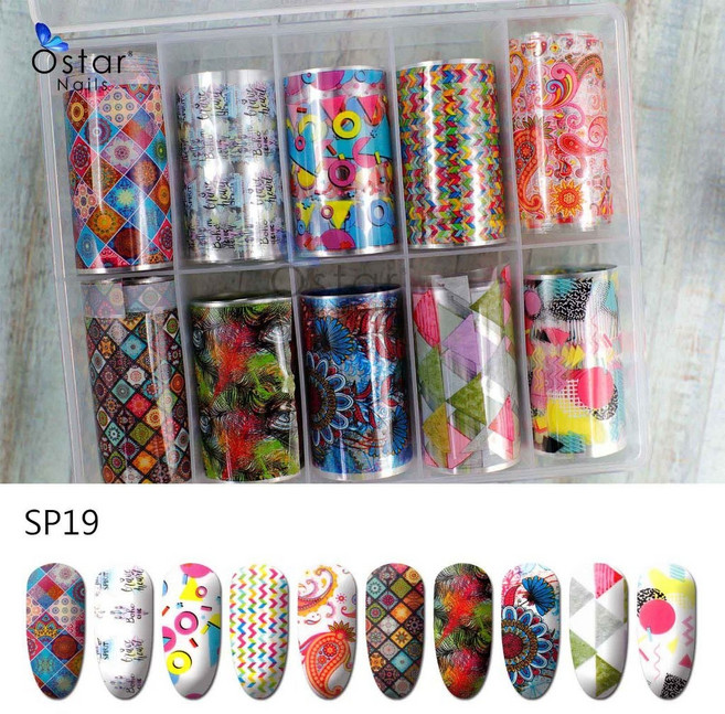 Ostar Nails 心緹 美甲 星空紙轉印紙 網紅美甲星空貼紙 純色金屬 大理石 玻璃紙, 1個, SP19