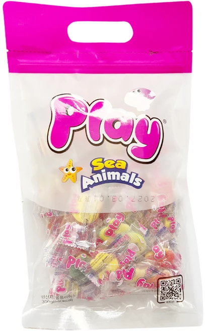 플레이 젤리 씨애니멀 파우치 300g, 1개 - 쿠팡