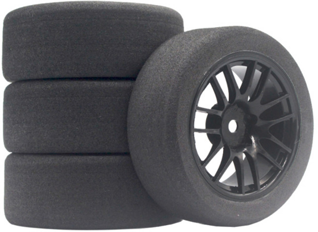 RC 레이싱카 액세서리 4개 세트 레이싱 폼 타이어 휠 림 세트 HSP HPI 1/10 온로드 RC카 94122 94123 TT02용, [33] 9062-6019