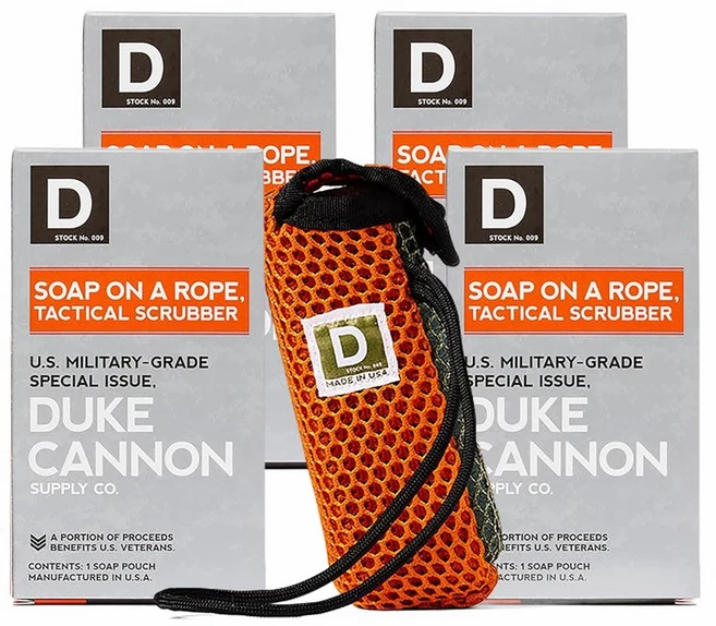 듀크 캐논 전술 스크러버 비누 파우치 - 미군용 등급 거칠고 부드러운 메쉬 550 파라코드 샤워 위생 필수 남성용 바, 3_Tactical Scrubber - 쿠팡