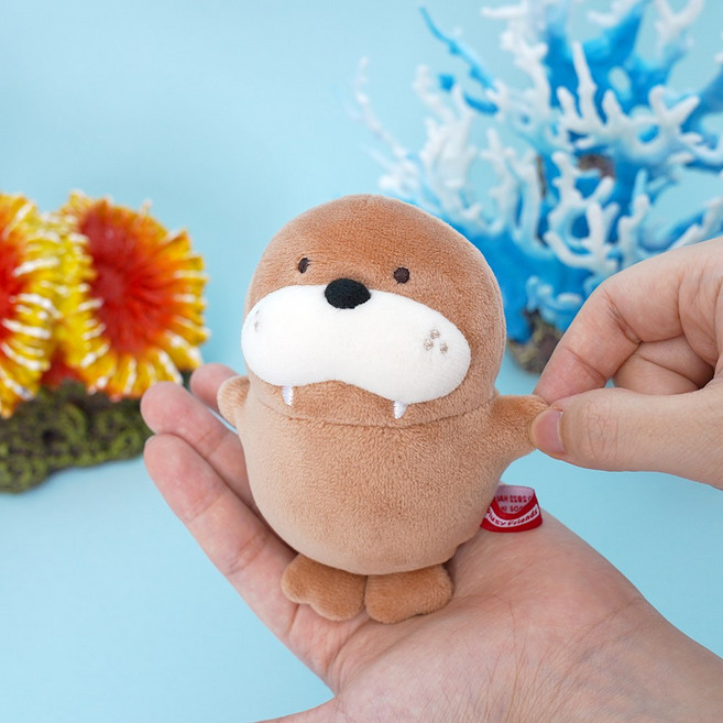 바다코끼리 스퀴즈볼 스트레스볼 플러시플러시, 단품, 10cm, 1개