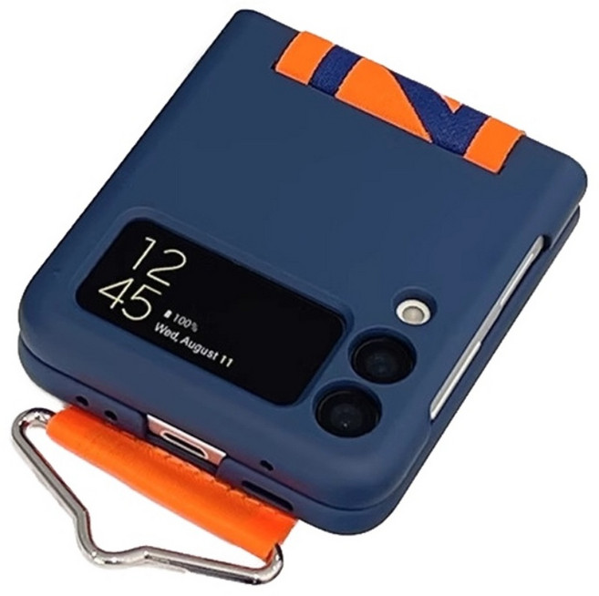 유레카 갤럭시 Z플립 플라스틱 하드 케이스 with 스트랩