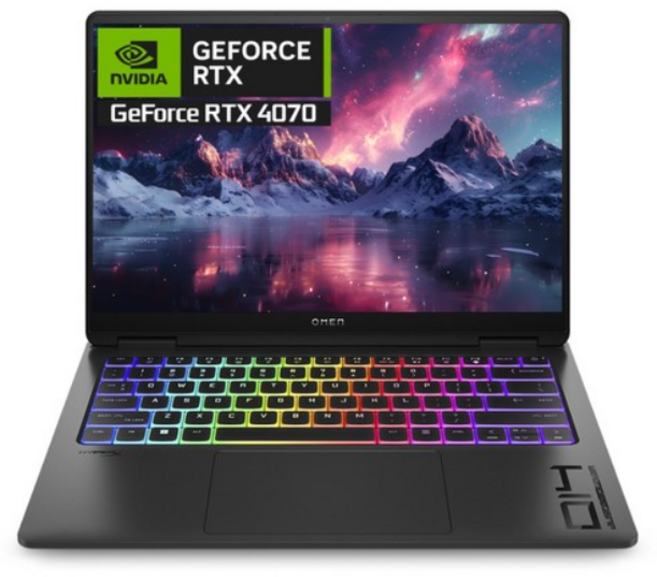 HP 2025 오멘 14 슬림 코어Ultra9 지포스 RTX 4070, 14-fb0149TX, WIN11 Home, 32GB, 1TB, Shadow Black