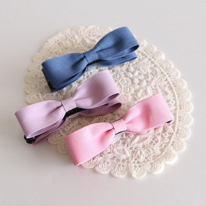 미니 비비드 바나나 리본핀 국내 핸드메이드 숱 없는분들을 위한 작은사이즈