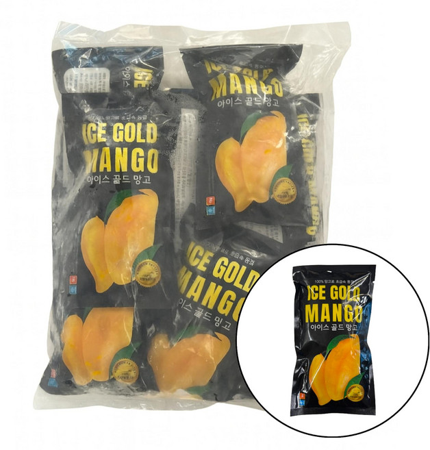 당도높은 무첨가 100프로 냉동망고 개별포장 ( 배송비 포함 ), 개별포장70g x 10팩 1kg