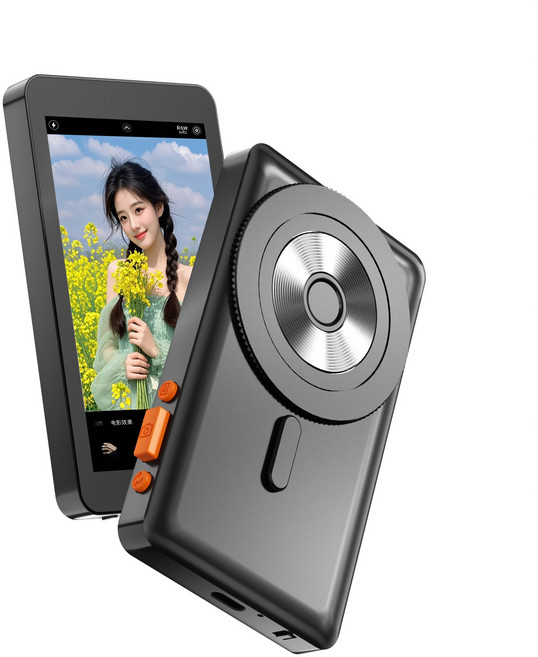 테크무드 무선 셀카 모니터 맥세이프 자석 후면 미러링 셀피 뷰파인더 스크린 촬영 브이로그, SC03-블랙, 1개