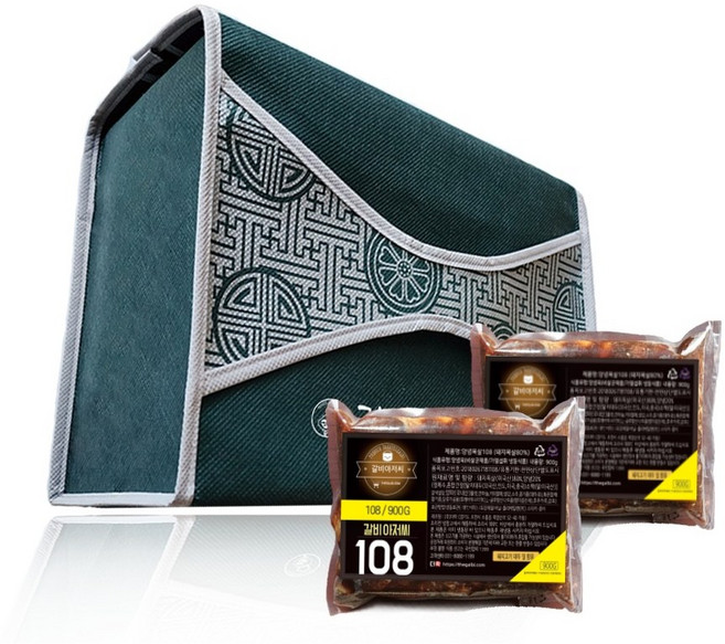 갈비아저씨 수제양념육 900그램 선물세트 양념목살 소불고기 제육볶음 돼지갈비 LA갈비, 2개, 900g