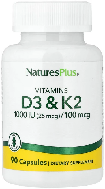 네이처스플러스 비타민D3 플러스 비타민K2 캡슐 90정, 1개 - 쿠팡