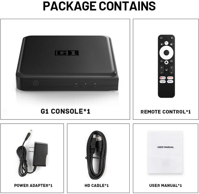 Kinhank G1 안드로이드 TV 박스(넷플릭스 4K 포함) Google 인증 Amlogic S905X4 4+32G WiFi6 Dolby Vision, 01 4GB 32GB_02 Eu 플러그, 1개