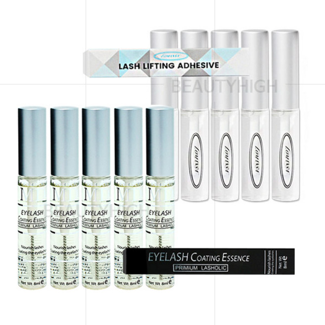 세트_로만사 펌글루 5ml(5개)+MD 엠디 코팅에센스9ml(5개) 총10개 속눈썹펌재료, 1개