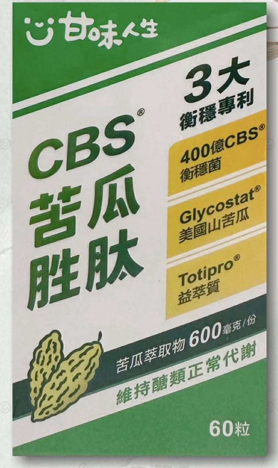 甘味人生 CBS苦瓜勝肽, 1個, 60顆