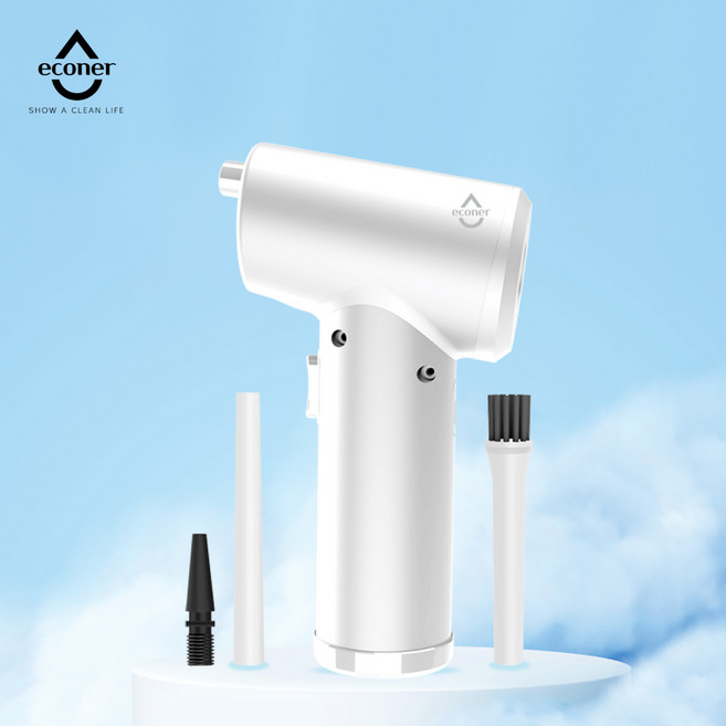 에코너 T6 핸디형 무선 진공청소기 & 에어펌프 2in1 (튜브노즐포함), 블랙