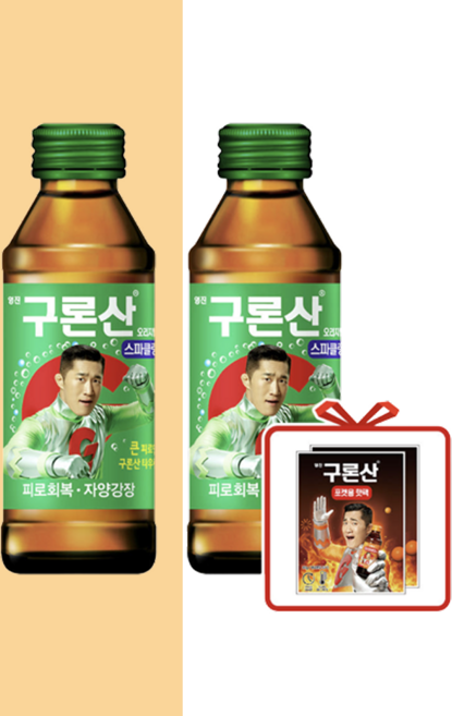 영진 구론산 스파클링 150ml + 구론산 핫팩, 30개