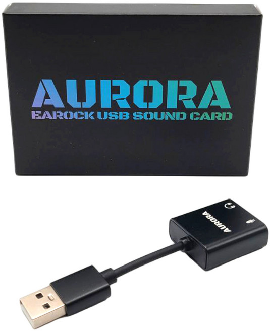 오로라 이어락 USB 사운드 카드, 1개