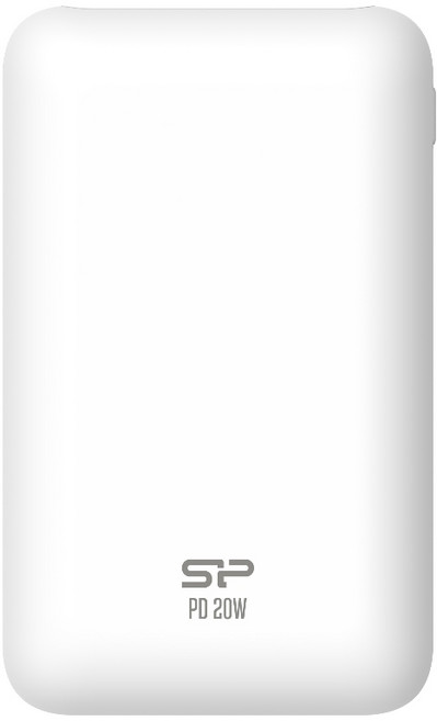 SP廣穎 20000mAh快充QC PD 20W TypeC行動電源(有標示Wh可帶上飛機), 白色, QS58
