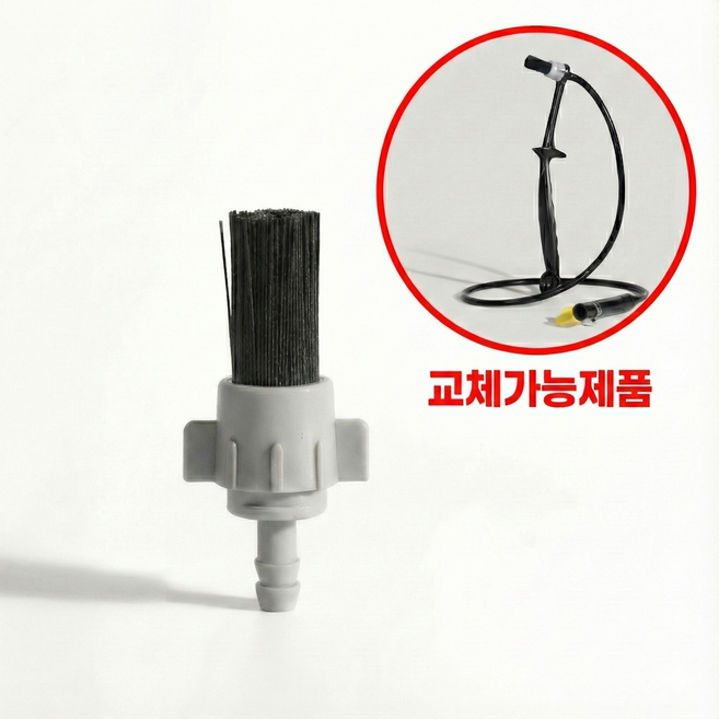 커피머신 스팀 브러쉬 교체용 헤드 리필 청소 솔, 1개, 스테인레스 보강