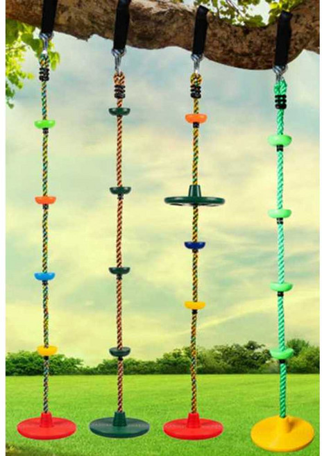 실외 야외 그네 원형 실내 어린이 집 스윙 흔들 서서 타는, 블루 천장설치 패키지