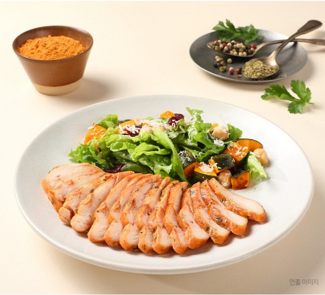 [소비기한26.05.27] 허닭 스팀 닭가슴살 슬라이스 케이준맛, 20개, 100g