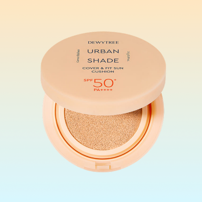 듀이트리 어반 쉐이드 커버 앤 핏 선쿠션 14g SPF50+ PA++++ 자외선차단 휴대용선케어 메이크업수정